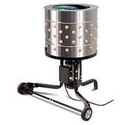 Yardbird 21833 Chicken Plucker, Stainless Steel, 1.5 HP Motor, 20-inch Drum, 110 Natural Soft Fingers, Integrated Irrigation Ring, Transport Wheels, Simple Debris Collection