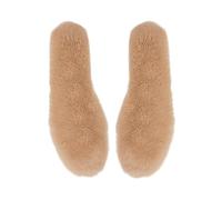 Yardenfun 1 Pair Thick Warm Insoles for Shoes Soft Comfortable Cold Proof Winter Insoles with Sweat Absorbing and Odor Resistant Fleece Lining Light Brown Unisex Size 40