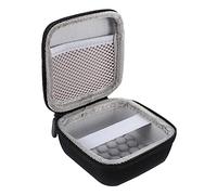 Yardenfun 1 PC Portable Data Cable Storage Case with Hook Shockproof Earphone Pouch for Organizing Chargers and Accessories High Grade Convenient Zipper Design Flexible Mesh Pocket Black