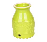 Yardenfun 1 PC Portable Moxa Pot Ceramic Moxibustion Burner with Ventilation for Safe Moxa Massage for Acupuncture Relief and Muscle Relaxation Green Color