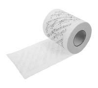 Yardenfun 1 Roll Musical Notes Printed Toilet Paper Unique Bathroom Tissue for Home Decor Safe Gentle Skin for Parties Novelty Music Lovers