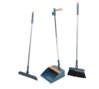 Yardenfun 1 Set Floor Scrubber Broom Dustpan Squeegee Cleaning Tool Kit Durable Chic Design Elegant Color for Home Cleaning Tasks