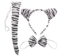 Yardenfun 1 Set Lovely Animal Ears Hairband Bow Tie Set Tiger Costume Party Props for Durable Comfortable Cosplay Accessories for Boys Reusable Design for Unforgettable Dress Up Memories