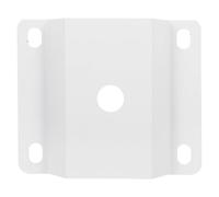 Yardenfun 1 Set Solar Street Light Pole Mounting Bracket - Iron Street Light Arm Mount Plate with Screws - Lamp Post Extension Hardware for Garden Yard Lighting White