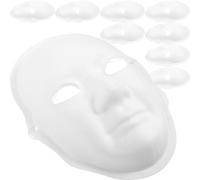 Yardenfun 10 pcs Blank Paintable Male Face Masks for DIY Full Face Masks for Crafting and Creative Activities Safe Paper Material for Creative Expression and Imagination