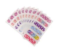 Yardenfun 10 Sheets Breathable Cartoon Bandages Adhesive Bandages with Absorbent Pads for Bleeding Protection and Infection Prevention Flexible Soft for Outdoor Use