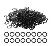 Yardenfun 1000Pcs Black Wave Spring Washer 6Mm Inner Diameter X 9Mm Outer Diameter X 0.2Mm Thickness Steel Wave Washer for Motor Bearing Bolts Screw Fixing Gaskets