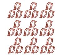 Yardenfun 100Pcs Brown Plastic Garden Plant Clips Plant Stem Support Clamps Vine and Tomato Vine Fixing Clamps for Flower and Vegetable Stem Support in Garden