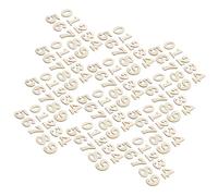 Yardenfun 100pcs DIY Wooden Clock Numbers Kit with Arabic Numerals for Wall and Clock Decor, Made of Light Weight Wood with Delicate Details, for Office Decor and School Crafts