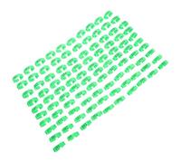 Yardenfun 100pcs Numbered Poultry Leg Bands Green Plastic Foot Rings for Chickens and Parrots, Easy to Use and Reusable, for Poultry Operations Management and Separating Different Breeds