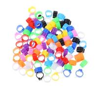 Yardenfun 100pcs Pigeon Foot Rings Plastic Bird Leg Bands Identification Rings for Pigeons