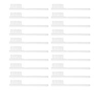 Yardenfun 100pcs Prison-Specific Short Thumbprint Handle Toothbrush for Adults Institutional Portable Soft Bristle Camping Travel Oral Care Brush for Correctional Facility Use