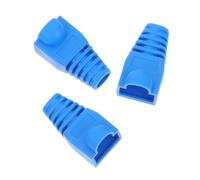 Yardenfun 100pcs Rj45 Ethernet Cable Connector Boots Cap Plastic Cover for Cat5 Cat6 Network Cable Blue Protective Cover for Lan Patch Cord Networking