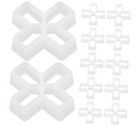 Yardenfun 100pcs Tile Spacers Cross Shaped Durable PVC Tile Leveling Clips for Floor Grout and Patio Installation for Professional Even Spacing