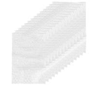 Yardenfun 100pcs White Pe Pouches for Xmas Baubles with Self-Sealing Closure and Pressure Resistant Features, Bubble Mailing Bags for Transport and Schools, Bulk Padded Envelopes for Secure
