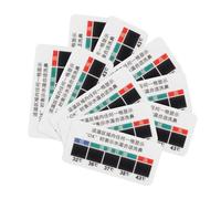 Yardenfun 10Pcs Adhesive Saline Temperature Strips for Nasal Irrigation Bottles Easy-Read Liquid Crystal Temp Stickers for Accurate Saltwater Test Convenient Nasal Rinse Thermometer