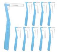 Yardenfun 10pcs Angled Interdental Brushes with Non-Slip Handle for Braces, Wide Spces 2.5mm, L- Shaped Interproximal Brush for Teeth Cleaning, Dental or Gum Care