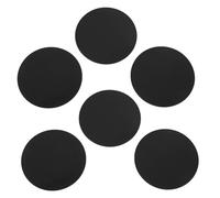 Yardenfun 10pcs Black Acrylic round Bases Thick DIY Material for Miniature Doll Display Reusable Model Stands for Figures and Tabletop War Games