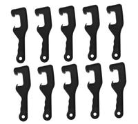 Yardenfun 10pcs Bucket Lid Wrenches Paint Opening Tools with Finger Grooves Lightweight Reusable Barrel Lid Openers for Garage Home Shop Use