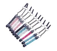 Yardenfun 10PCS Diamond Crystal Stylus Pens for Touchscreen Tablets and Phones Mini Portable Design with Soft Rubber Tips for Smooth Writing and Interaction