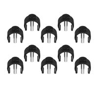 Yardenfun 10pcs Heavy Duty C-Shape Locking Clips Replacement Pin Lock for Tube Walking Canes Crutches Holder Buckle Clamps Stable Non-Scratch Grip Accessories for Senior Walker and Toilet