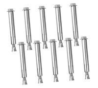 Yardenfun 10pcs Heavy Duty Expansion Screws for Driveway Speed Bumps Asphalt and Concrete Fixing Bolts with Strong Tensile Strength Suitable for Parking Blocks and Curb Ramps Installation