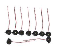 Yardenfun 10pcs High Decibel Active Buzzer Dc Continuous Sound Piezoelectric Alarm for Physics Experiments Games and Safety Electric Alert Devices