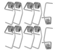 Yardenfun 10pcs Hinge Kit for Fridge Spring Hinge Fridge Parts Refrigerator Door Latch Spring Door Spring Refrigerator Repair Silver