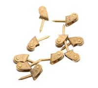 Yardenfun 10pcs Miniature Dollhouse Furniture Pulley Wheels Sturdy Metal Casters for Mini Table Wardrobe Accessories Wear-resistant Tiny Moving Parts for Dollhouse Decorations
