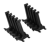 Yardenfun 10pcs Plastic Pegboard Hooks Square Hole Heavy Duty Shelf Hangers for Wall Organization of Tools Jewelry Keys Retail Items and Small Accessories