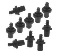 Yardenfun 10Pcs Toilet Brush Handle Connectors Self-Locking Screw Adapter for Toilet Brush Heads Bathroom Cleaning Accessories Replacement Parts