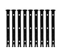 Yardenfun 10pcs Trash Can Hinged Pins Plastic Secure Connection Easy Removal Black Trash Can Lid Frame Replacement for Schools and Communities