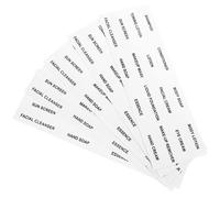 Yardenfun 10pcs Travel Toiletry Bottle Labels Shampoo Dispenser Sticker Simple Skincare Labels Self-Adhesive Cosmetics Bottle Markers