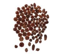 Yardenfun 120pcs Natural Pine Cones for Crafts Mixed Mini Pinecones for Christmas Tree Wreath Wedding Decorations Dried Large Small Pine Cones for Holiday DIY Reusable Festive Decoration