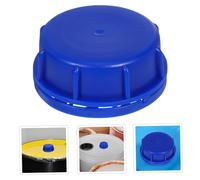 Yardenfun 12pcs Industrial Plastic Bucket Lids with Gasket Airtight Sealing Screw Caps for Drums Leakproof Reusable Blue Covers for Paint Oil and Food Storage