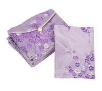 Yardenfun 12pcs Medium Chinese Style Satin Jewelry Bags Silk Cloth Pouches for Wedding Party Decoration, Earring and Necklace Storage Bags Random Color Assorted style