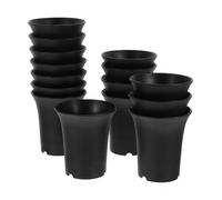 Yardenfun 15pcs Starting Pot Flower Pots Medium for Herb Garden Planter Indoor Plant Containers Small Plant Indoor Tall Floral Outdoor Assorted Black