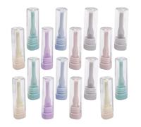 Yardenfun 16pcs Silicone Hard Lens Remover Tool with Ergonomic Design and Stable Control for Contact Lens Wearers, Hygienic Suction Cup Applicator Suitable for Travel and Random Color