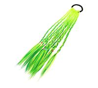 Yardenfun 1pc Boy Girl Braided Hair Wig Headdress Boys and Girls Hair Accessory for Parties and Daily Wear Deep Green Braids Decoration Comfortable Long-term Use