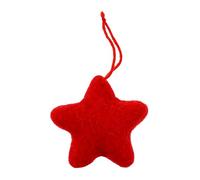 Yardenfun 1pc Chic Felt Five-pointed Star Ornament for Christmas Tree Decoration Lightweight Hanging Star Decor for Holiday Parties and Festive Celebrations