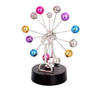 Yardenfun 1Pc Colorful Creative Electromagnetic Pendulum Model Perpetual Motion Desktop for Home and Office Decor Balance Ball Science Craft for Adults
