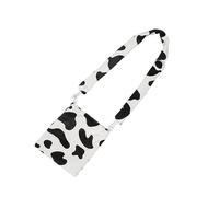 Yardenfun 1pc Cow Pattern Crossbody Bag for Students Strap Handbag Stylish and Durable Pouch for School Bright Color Design Fashionable Cow Print Design