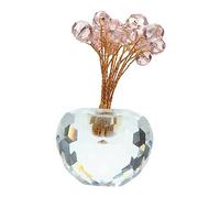 Yardenfun 1pc Fortune Crystal Ornament Tabletop Decoration for Home Office Unique Design Desktop Decor for Families Friends for Photography Props