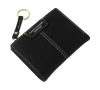 Yardenfun 1pc Keychain Purse Wallet for Women Compact Cards Holder Zipper Design Multi-Card Bag for Daily Use for Shopping and Work Black
