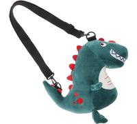 Yardenfun 1pc Plush Dinosaur Coin Purse Cute Cartoon Change Pouch for Soft Zipper Wallet for Coins Items Fun for Family Friends Comfortable Safe Material