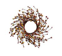 Yardenfun 1Pc Simulated Berry Wreath Lifelike Autumn Decor for Home Farmhouse Wreath Artificial Berry Garland for Door and Indoor Decoration Orange Berries Garland
