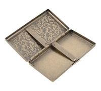 Yardenfun 1Pc Vintage Stainless Cigarette Case Portable with Easy Open Lid Durable Design Moisture Squeeze Protection for Outdoor Use