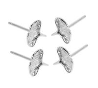 Yardenfun 2 Pairs Ginkgo Leaf Earrings of Elegant Floral Jewelry for Women Durable Sterling Fall Accessories Nature Inspired Ear Studs for Casual and Formal Occasions