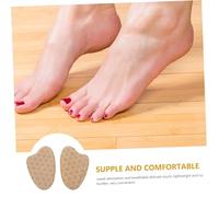 Yardenfun 2 Pairs Self Adhesive Forefoot for Women Heels Non Slip Cushions with Soft Silicone and Lint Material Comfortable Pressure Relief Inserts for High Heel Shoes
