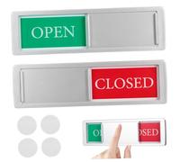 Yardenfun 2 Pcs Magnetic Dishwasher Sign Indicator Acrylic Resin Sliding Open Closed Privacy Signs for Kitchen Appliances Large Clear Display for Home and Office Use